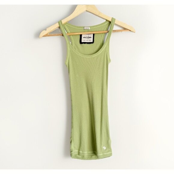 Abercrombie & Fitch Y2K Long Ribbed Tank Top M Elena Gilbert Vampire Diaries - Picture 1 of 7